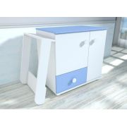 Comoda cu blat de infasat MyKids Lucky Alb-Albastru 0121PE 00081082