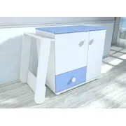 Comoda cu blat de infasat MyKids Lucky Alb-Albastru 0121PE 00081082