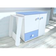 Comoda cu blat de infasat MyKids Lucky Alb-Albastru 0121PE 00081082