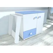 Comoda cu blat de infasat MyKids Lucky Alb-Albastru 0121PE 00081082