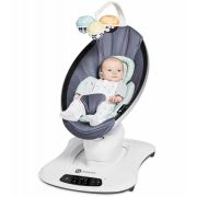 Fotoliu Balansoar Bebelusi 4MOMS MamaRoo 4.0 COOL MESH DARK-GREY 00071295