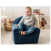 Fotoliu copii Klups Velvet Albastru Marin V105 00080811