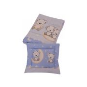 Lenjerie MyKids Bear On Moon Blue M2 4+1 Piese 120x60 00080727