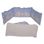Lenjerie MyKids Bear On Moon Blue M2 4+1 Piese 120x60 00080727