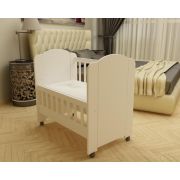 Patut MyKids MOKSI cu lat. demontabila Alb-Alb D101 00080915