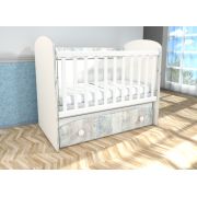 Patut cu leganare MyKids Diana 1 cu lat. culisabila Alb-Antik A428 00080891