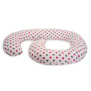 Perna De Alaptare Multifunctionala MyKids White Grey-Pink 00080655