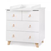 Comoda de infasat copii Klups Noah Alb 00081212