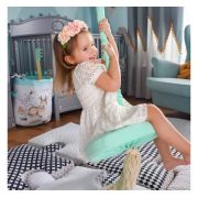 Leagan Din Lemn Si Spuma Pentru Copii Ringswing By Babysteps, Catifea Velvet Mint Pjb480242