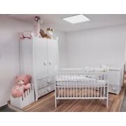 Lenjerie MyKids Mini Patratel Multicolor Buline Maro 4 Piese 120x60 00086113