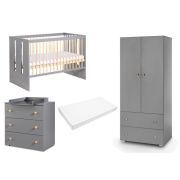 Mobilier camera copii si bebelusi KLUPS Pauline Graphite Natur 2 00081414