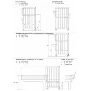 Patut copii lemn Klups Piccolino Alb 90x40 cm 00081726