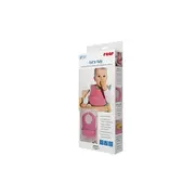 Bavetica din silicon moale cu buzunar colector pentru bebelusi, antibacteriana, reglabila, roz, Reer Eat`n Tidy 25044