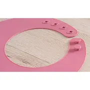 Bavetica din silicon moale cu buzunar colector pentru bebelusi, antibacteriana, reglabila, roz, Reer Eat`n Tidy 25044