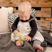 Jucarie dexteritate si dentitie - vulcanul vesel