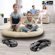 MASINA CU TELECOMANDA BUGATTI CHIRON NEGRU CU SCARA 1 LA 24 VIVRas76100_Negru