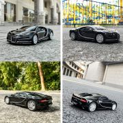 MASINA CU TELECOMANDA BUGATTI CHIRON NEGRU CU SCARA 1 LA 24 VIVRas76100_Negru