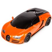 MASINA CU TELECOMANDA BUGATTI GRAND SPORT VITESSE PORTOCALIE CU SCARA 1 LA 18 VIVRas53900_Portocaliu