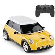 MASINA CU TELECOMANDA MINI COOPER GALBENA CU SCARA 1 LA 24 VIVRas15000_Galben