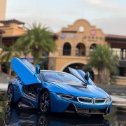 MASINUTA METALICA BMW I8 ALBASTRU SCARA 1 LA 24 VIVRas56500_Albastru