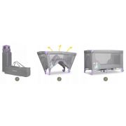 Patut pliabil ricokids rk-240 gri cu mov edeedi724011