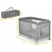 Patut pliabil ricokids rk-240 gri cu verde edeedi724010
