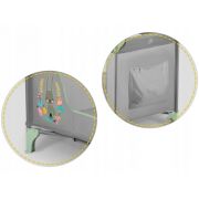 Patut pliabil ricokids rk-240 gri cu verde edeedi724010