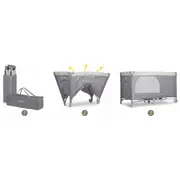 Patut pliabil ricokids rk-240 gri deschis edeedi724000