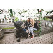 Carucior sport, tip troler, Diamond, Cadru din aluminiu, spatar reglabil, pliere compacta pentru avion, suport pentru sticla, FreeON, Black BYN38213