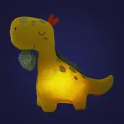 Dinozaur cu lampa de veghe