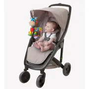 Jucarie mare pentru carucior, scoica auto si patut, Cu jucarie de dentitie, Cu sunete, Activity Friend Clip Clop, 39 cm, Playgro BYN816456