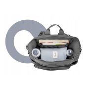 Lionelo - Rucsac pentru mamici, Cu 12 compartimente si salteluta de schimbat, Cu prindere universala de carucior, Impermeabila, 36 x 36 x 23 cm, Gri BYNLO-CUBE_GREY