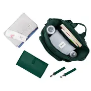 Lionelo - Rucsac pentru mamici, Cu 12 compartimente si salteluta de schimbat, Cu prindere universala de carucior, Impermeabila, 36 x 36 x 23 cm, Verde BYNLO-CUBE_GREEN