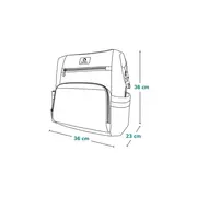 Lionelo - Rucsac pentru mamici, Cu 12 compartimente si salteluta de schimbat, Cu prindere universala de carucior, Impermeabila, 36 x 36 x 23 cm, Verde BYNLO-CUBE_GREEN