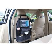 Organizator auto cu suport pentru tableta, Deluxe, Cu multiple buzunare, FreeON, Black BYN64043