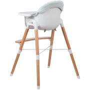 Scaun de masa 2 in 1 reglabil, Tin, Cu tavita si husa detasabile, Suport pentru picioare reglabil, FreeON, Light Green BYN38237
