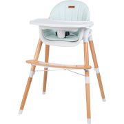 Scaun de masa 2 in 1 reglabil, Tin, Cu tavita si husa detasabile, Suport pentru picioare reglabil, FreeON, Light Green BYN38237