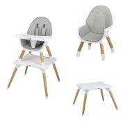Scaun de masa 3 in 1, Multifunctional, Eos, Cu tavita reglabila si detasabila, FreeON, Grey BYN44275