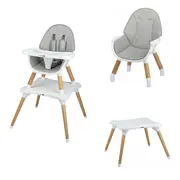 Scaun de masa 3 in 1, Multifunctional, Eos, Cu tavita reglabila si detasabila, FreeON, Grey BYN44275