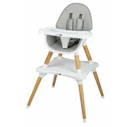 Scaun de masa 3 in 1, Multifunctional, Eos, Cu tavita reglabila si detasabila, FreeON, Grey BYN44275