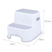 Scaunel Inaltator WC in Doua Trepte, Suprafata antiderapanta, FreeON, White & Grey BYN42332