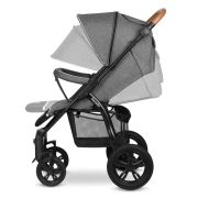 Lionelo - Carucior sport Annet Tour, De la nastere, UPF 50+, Cu maner reglabil, Plasa de tantari, Suport biberon, Saculet pentru picioare, Pana la 22 kg, Gri BYNLO-ANNET_TOUR_GREY_STONE