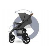 Lionelo - Carucior sport Annet Tour, De la nastere, UPF 50+, Cu maner reglabil, Plasa de tantari, Suport biberon, Saculet pentru picioare, Pana la 22 kg, Gri BYNLO-ANNET_TOUR_GREY_STONE