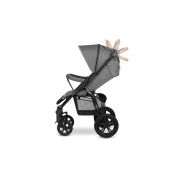 Lionelo - Carucior sport Annet Tour, De la nastere, UPF 50+, Cu maner reglabil, Plasa de tantari, Suport biberon, Saculet pentru picioare, Pana la 22 kg, Gri BYNLO-ANNET_TOUR_GREY_STONE
