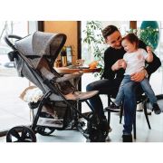 Lionelo - Carucior sport Annet Tour, De la nastere, UPF 50+, Cu maner reglabil, Plasa de tantari, Suport biberon, Saculet pentru picioare, Pana la 22 kg, Negru BYNLO-ANNET_TOUR_BLACK_CARBON