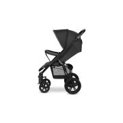 Lionelo - Carucior sport Annet Tour, De la nastere, UPF 50+, Cu maner reglabil, Plasa de tantari, Suport biberon, Saculet pentru picioare, Pana la 22 kg, Negru BYNLO-ANNET_TOUR_BLACK_CARBON