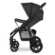 Lionelo - Carucior sport Annet Tour, De la nastere, UPF 50+, Cu maner reglabil, Plasa de tantari, Suport biberon, Saculet pentru picioare, Pana la 22 kg, Negru BYNLO-ANNET_TOUR_BLACK_CARBON