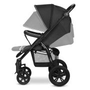 Lionelo - Carucior sport Annet Tour, De la nastere, UPF 50+, Cu maner reglabil, Plasa de tantari, Suport biberon, Saculet pentru picioare, Pana la 22 kg, Negru BYNLO-ANNET_TOUR_BLACK_CARBON