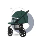 Lionelo - Carucior sport Annet Tour, De la nastere, UPF 50+, Cu maner reglabil, Plasa de tantari, Suport biberon, Saculet pentru picioare, Pana la 22 kg, Verde BYNLO-ANNET_TOUR_GREEN _TURQUOISE