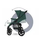 Lionelo - Carucior sport Annet Tour, De la nastere, UPF 50+, Cu maner reglabil, Plasa de tantari, Suport biberon, Saculet pentru picioare, Pana la 22 kg, Verde BYNLO-ANNET_TOUR_GREEN _TURQUOISE